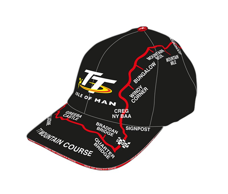 Official TT Isle of Man black TT Course Cap